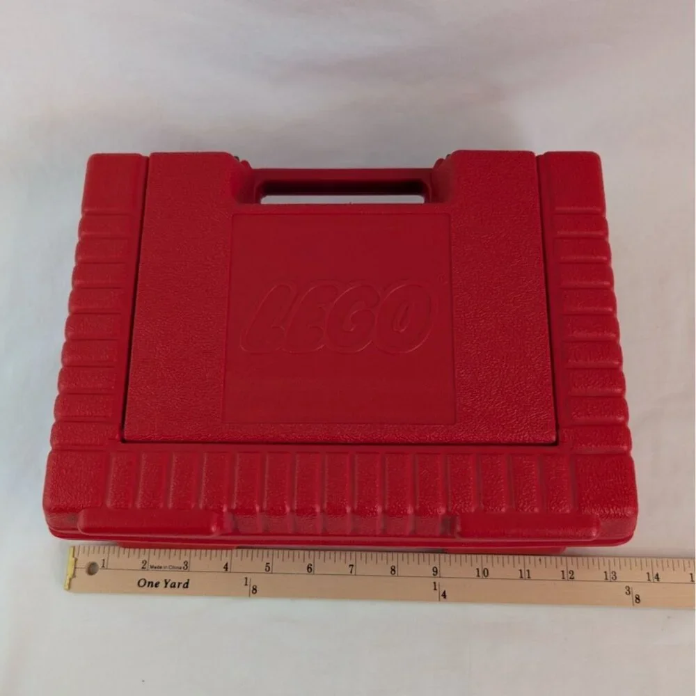Vintage‎ 1985 Lego Red Storage Container Carrying Bin Case 10x13x4 inch